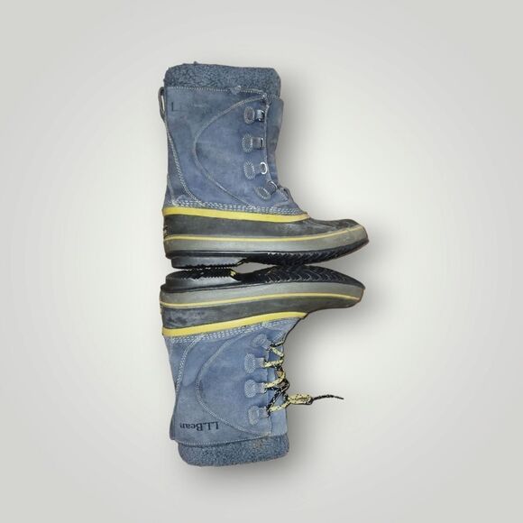 L.L.Bean Kids Winter Snow Boot Suede Rubber Size 6 - Picture 9 of 13